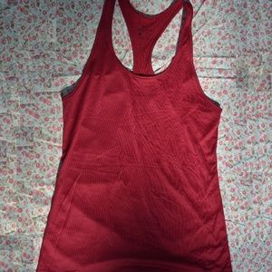 Nike Tank Top Racer-back Red Burgundy Active Small